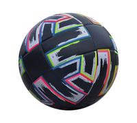 Pallone da Calcio Misura 5 nel PU Nero Antiscivolo per Erba, per Adulti, In1344