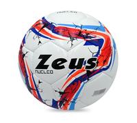 Pallone da Calcio Nucleo x Zeus - Resistente, Alta Visibilità e Design Accattivante per Allenamenti e Partite Calcio Calcetto Vari Colori (BIANCO-ARANCIO FLUO-ROYAL, N.4)