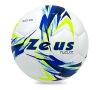 Pallone da Calcio Nucleo x Zeus - Resistente, Alta Visibilità e Design Accattivante per Allenamenti e Partite Calcio Calcetto Vari Colori (BIANCO-ROYAL-GIALLO FLUO, N.5)