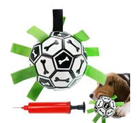 Pallone da calcio per cani, indistruttibile, giocattolo da masticare durevole per cuccioli, noia all'aperto, giochi per animali domestici, da calcio per cuccioli, uso cortile, giardino