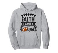 Pallone da Calcio per Famiglie Faith, Christian Fun Fall Felpa con Cappuccio