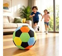 Pallone da calcio per interni, misura 5, imbottito, per ragazze, ragazzi e adulti, per allenarsi a casa, perfetto per giocoleria, regalo per calciatori