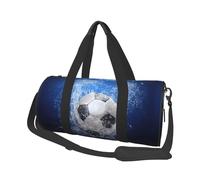 Pallone da calcio stampato ad acqua, Borsone da viaggio di grande capacità Borsa rotonda Borsa da viaggio sportiva Borsa da viaggio Borsa da fitness