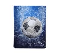 Pallone da calcio stampato ad acqua, Custodia per laptop in pelle PU, borsa per notebook, custodia per laptop, custodia per tablet