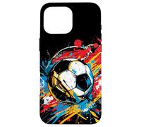 Pallone da calcio Streetart Tiro di rigore Custodia per iPhone 16 Pro Max