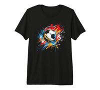 Pallone da Calcio Streetart Tiro di rigore Maglietta Premium