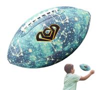 Pallone da calcio super grip per bambini, misura 6/9, con doppia allacciatura, in pelle ecologica in poliuretano impermeabile, illuminata per gli amanti della palla, per i fan e le partite notturne