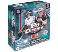Pallone da calcio Topps Chrome 2025, sigillato in fabbrica, Mega Box