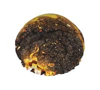 Pallone da calcio tra le fiamme del fuoco ardente,Cuffia da doccia, cuffia da notte, doppio strato, impermeabile, elastica, riutilizzabile.