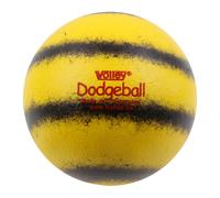 Pallone da dodgeball VOLLEY ELE - 160 mm - ottimo rimbalzo - nero - giallo