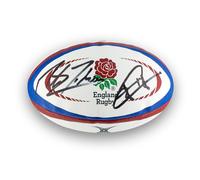 Pallone da rugby autografato da Jonny Wilkinson e Martin Johnson
