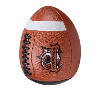 Pallone da rugby da allenamento, taglia ufficiale, in pelle PU, rimbalzo, per il passaggio da solo e la cattura, con precisione della presa giovanile