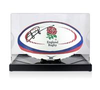 Pallone da rugby dell'Inghilterra autografato da Jonny Wilkinson. Vetrina