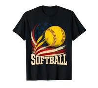 Pallone da Softball con Bandiera Americana Maglietta