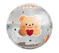 Pallone Da Spiaggia Gonfiabile, 60 Cm Trasparente Giocattoli Piscina Gonfiabili, Giocattolo Acquatico per Vacanze Famiglia Parco Adulti Spiaggia Giardino