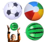 Pallone da spiaggia, pallone da spiaggia gonfiabile | Palla gonfiabile per parco giochi da 3 pezzi | Giochi gonfiabili da piscina da 12 pollici per bambini, per feste di compleanno, giochi acquatici e