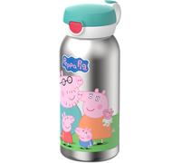 Mepal - Bottiglia termica con coperchio ribaltabile Campus - Il coperchio salta premendo un pulsante - Mantiene le bevande alla temperatura - Borraccia per bambini adatta all'acido gassato - a prova