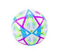 Pallone di gomma viola con motivi vivaci 24 cm