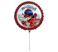 Pallone foil 9"" - 23 cm Ladybug - Miraculous - SI GONFIA AD ARIA
