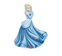 Pallone foil Minishape 9"" - 23 cm Cinderella - SI GONFIA AD ARIA