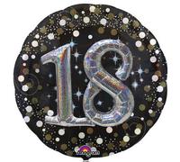 Pallone Foil Mylar 18 anni 81cm Effetto 3D