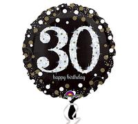 Pallone foil Standard 17"" - 42 cm Sparkling Birthday 30