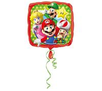 Anagram- Pallone Foil Standard 17""-42 Cm Supermario, Multicolore, 7A3200801