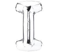 Pallone foil Supershape 34"" - 86 cm Lettera I Argento