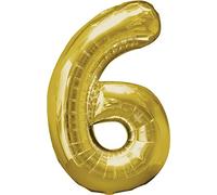 Pallone foil Supershape 34"" - 86 cm numero 6 Gold
