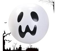 Pallone gonfiabile per Halloween - Palloncino a LED Glow Ghost, decorazione da spiaggia a batteria, spaventosa luce gonfiabile con faccia sporgente, riutilizzabile per cortile, stanza o patio