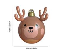 Pallone Inflabile Natalizio Renna - Decorazione Carina Grande Per Giardino Di Natale | Decorazioni Stagionali Per Percorso Scolastico Ringraziamento Cortile Giardino