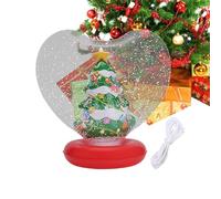 Pallone Natalizio Gigante Gonfiabile - Decorazioni Festive Luminose a Forma di Cuore | Figura All'interno Pallone Gonfiabile Decorativo - per Giardino Piscina Cortile Spiaggia Terrazzo Percorso Spazio