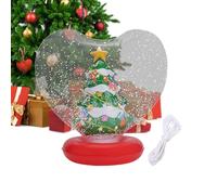 Pallone Natalizio Gigante Gonfiabile | Decorazioni Festive Luminose a Forma di Cuore,Figurine All'Interno Di Palla Gonfiabile Decorata - per Piscina Giardino Prato Spiaggia Patio Viale Spazio Pubblico