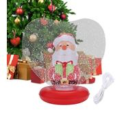 Pallone Natalizio Gigante Gonfiabile | Ornamenti Natalizi A Forma Di Cuore - Palla Decorata con Figurina Interna - per Giardino Piscina Cortile Spiaggia Terrazzo Percorso Spazio