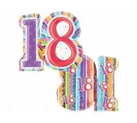 Pallone PALLONCINO 18 ANNI in foil MYLAR - gonfiabile ad elio - 66x71cm