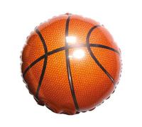 Pallone PALLONCINO a forma di PALLONE da BASKET pallacanestro - 45cm - foil Mylar - addobbo decorazione party, compleanno - gonfiabile ad aria