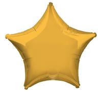 Pallone PALLONCINO a forma di STELLA ORO METAL in foil MYLAR 86x95 CM