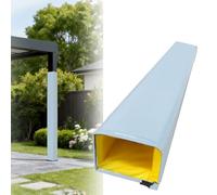 Pallone protettivo per pali da basket 200,7 cm quadrato per pali da garage da 5,1 a 30,5 cm e cuscino bianco resistente agli urti (29 x 29 cm) - Migliora la sicurezza!