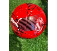 PALLONE ROSSO UFFICIALE PUMA AUTOGRAFATO A.C. MILAN 2025/2026