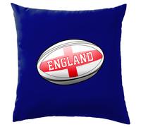 Pallone Rugby Con Bandiera England - Cuscino 41 x 41cm (16) In Cotone 100%