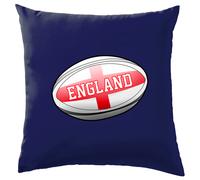 Pallone Rugby Con Bandiera England - Cuscino 41 x 41cm (16) In Cotone 100%