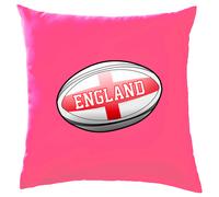 Pallone Rugby Con Bandiera England - Cuscino 41 x 41cm (16) In Cotone 100%
