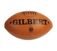 Pallone rugby in pelle vintage Gilbert (Taglia 5) Marron Dimensione 5