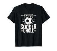 Pallone Vintage con Scritta Proud Soccer Uncle Maglietta