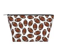 Palloni da rugby per football americano, Borsa da toilette Borsa per trucco Borsa per cosmetici Borsa da toilette da viaggio portatile