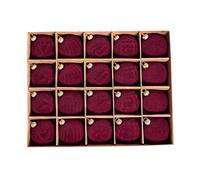 Palloni di Natale - 6 x 6 cm Balls Christmas Set | Palline di decorazione di velluto - 20 pezzi di PVC con un resistente ecologico facile da riposare ideale per la decorazione di tavolini