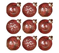 Palloni di Natale - 9 pezzi Ornamenti di Natale a prova di franco | Ornamenti degli alberi di chiari, Pet Globe 3.15in dipinto per il compleanno Ringraziamento Festive invernali Aula per feste