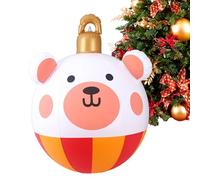 Palloni Inflabili Giganti Per Natale,Palle di Natale Gonfiabili da 58 cm Decorazioni per le Feste | Decorazioni per Feste Esterno per Interni Prato Sentiero Portico Patio Giardino Cortile Ingresso - I