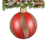 Palloni Inflabili Natalizi - Decorazione da 60 cm,Ornamento per le Feste Appendibile | Per Grondaie Rami Degli Alberi Prato Giardino Ingresso Casa Cortile E Negozi