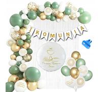 PALLONI PRIMA COMUNIONE DI GIRLANDA COMUNIONE IHS MEGA DECORAZIONE SET